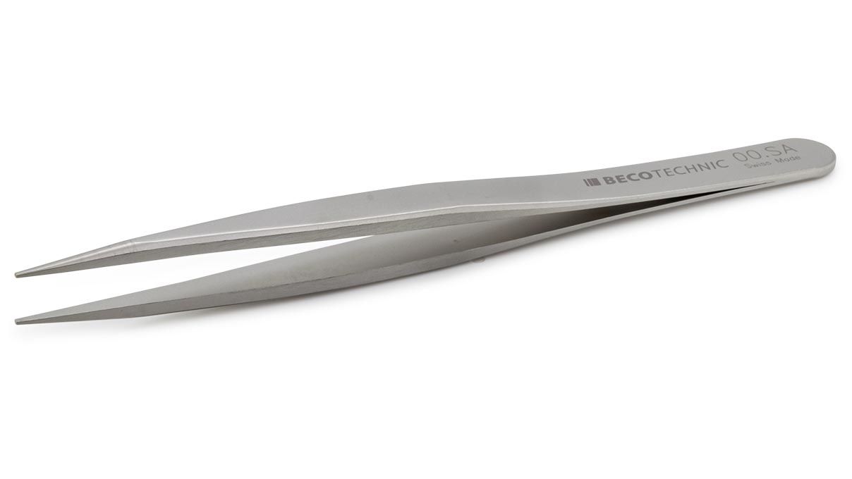 Beco Technic tweezers, Shape 00, Stainless steel, SA, 120 mm