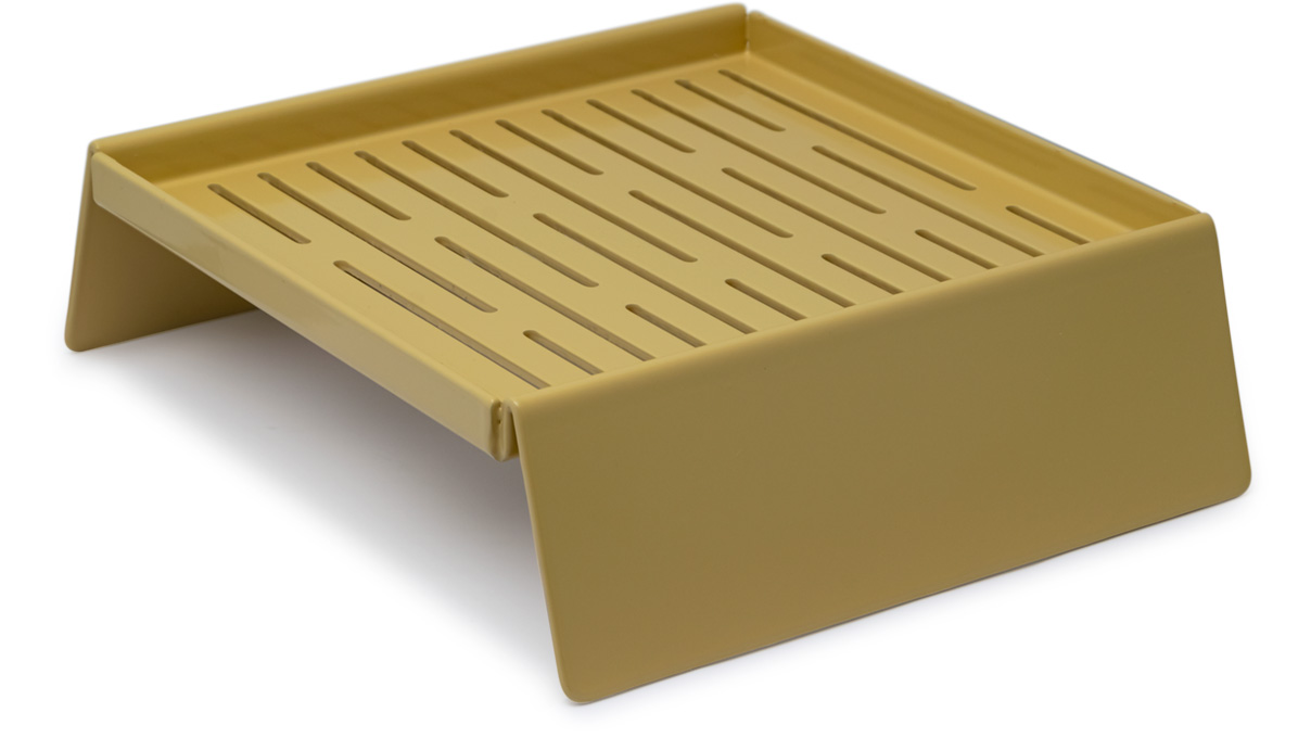 Lecureux screw support with slots, beige, for Ø 2,5 mm