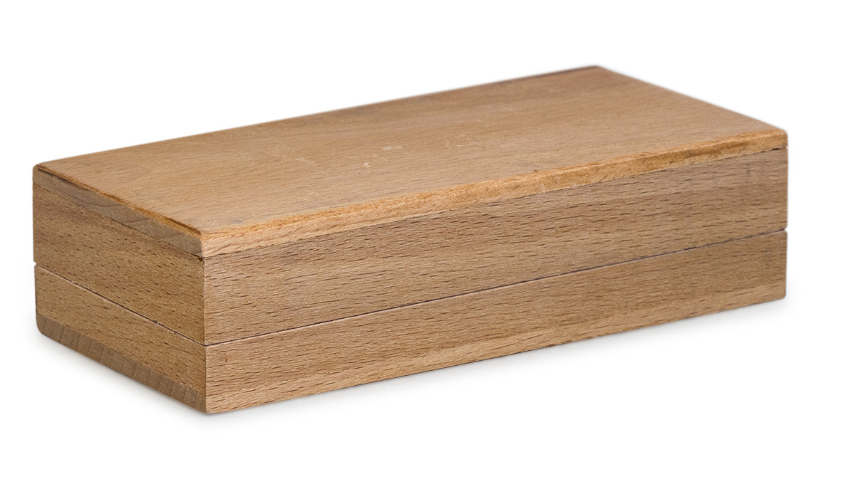 Arkansas Grinding stone, Square, 40 x 20 mm, 100 mm, With wooden box