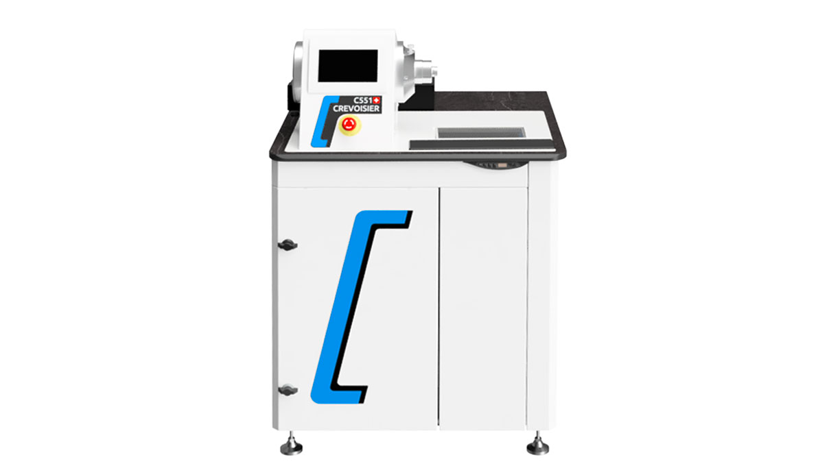 Crevoisier C551 (M12) op SLINE2 Compact, incl. afzuiging, tafelblad leikleurig zonder rand, voeding onder
(400 V)