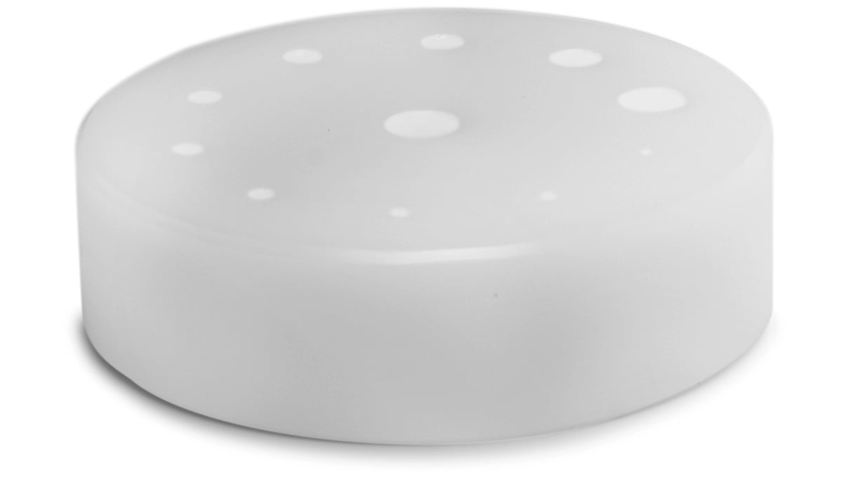 Bergeon 30110-D Plate with 11 holes from 0,50 to 2,70 mm for holding and adjusting hairsprings and
balance springs, Ø 35 mm, Delrin®