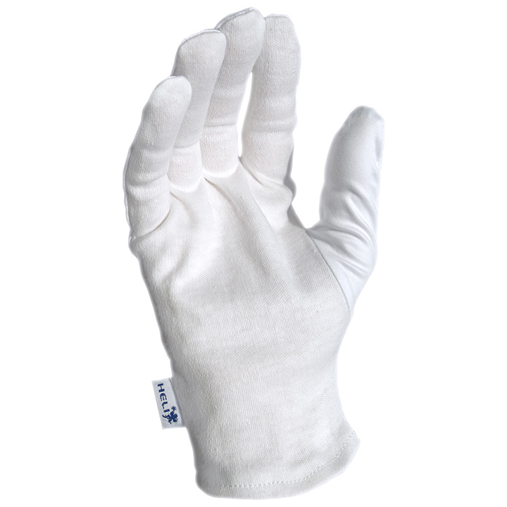 Heli presentatie handschoenen, wit, maat S, 1 paar, microvezel en katoen