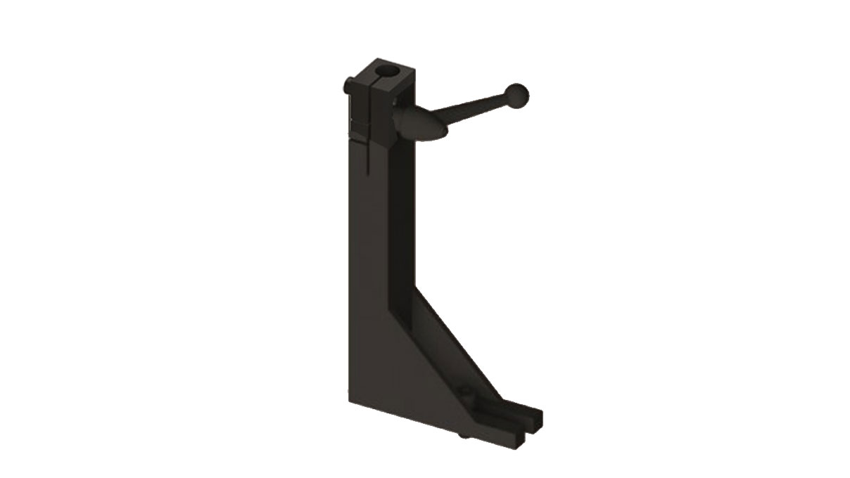 Crevoisier Hohe Halterung für Lapidiertische (200 mm), ideal zum vertikalen Bandschleifen (einschließlich Griff)