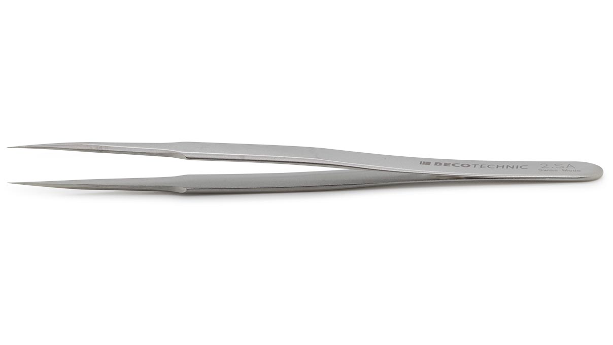 Beco Technic tweezers, Shape 2, Stainless steel, SA, 120 mm