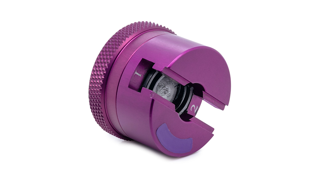 Universal drill chuck 2-jaws with clip, without jaws