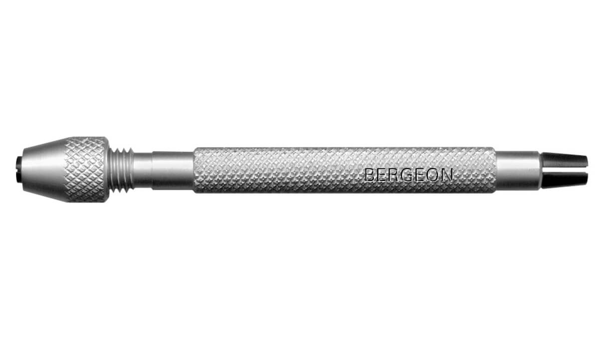 Bergeon 30022-2 pin vice, openings 0,5 - 1 / 1 - 1,5 mm, length 90 mm