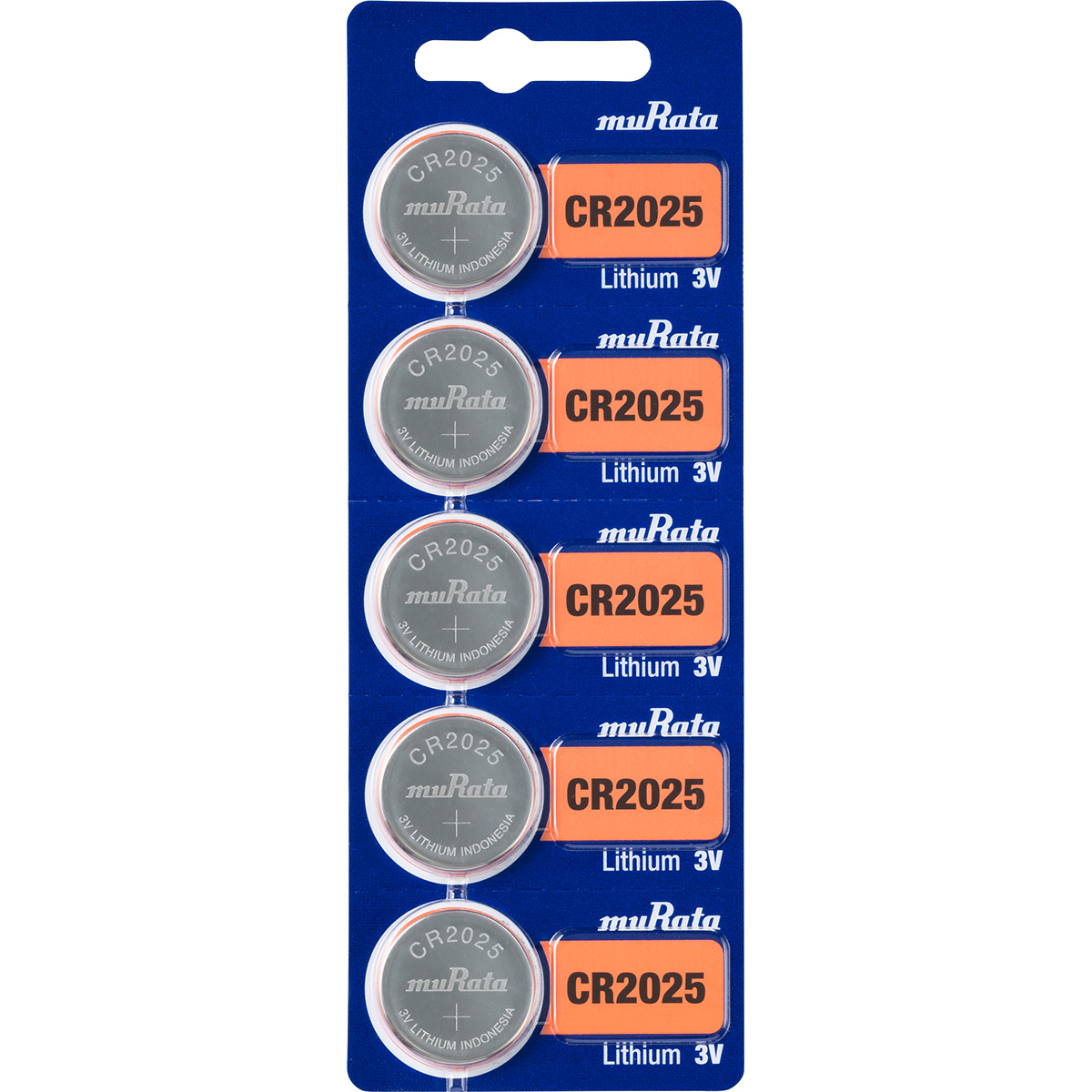 Murata Litio pila CR 2025 embalaje de blister