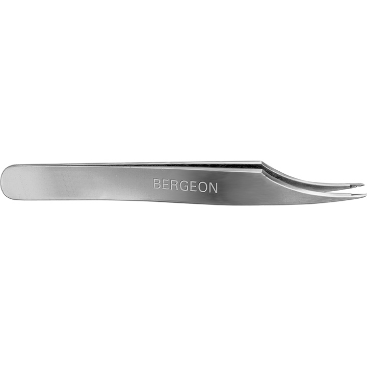 Bergeon 7427-D-14 tweezers for holding balance jewels and  cap-jewels of shock-absorbers