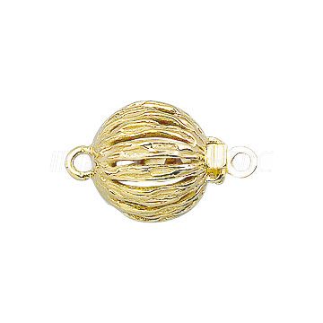 Ball clasp 925/- silver gold plated Ø 9 mm