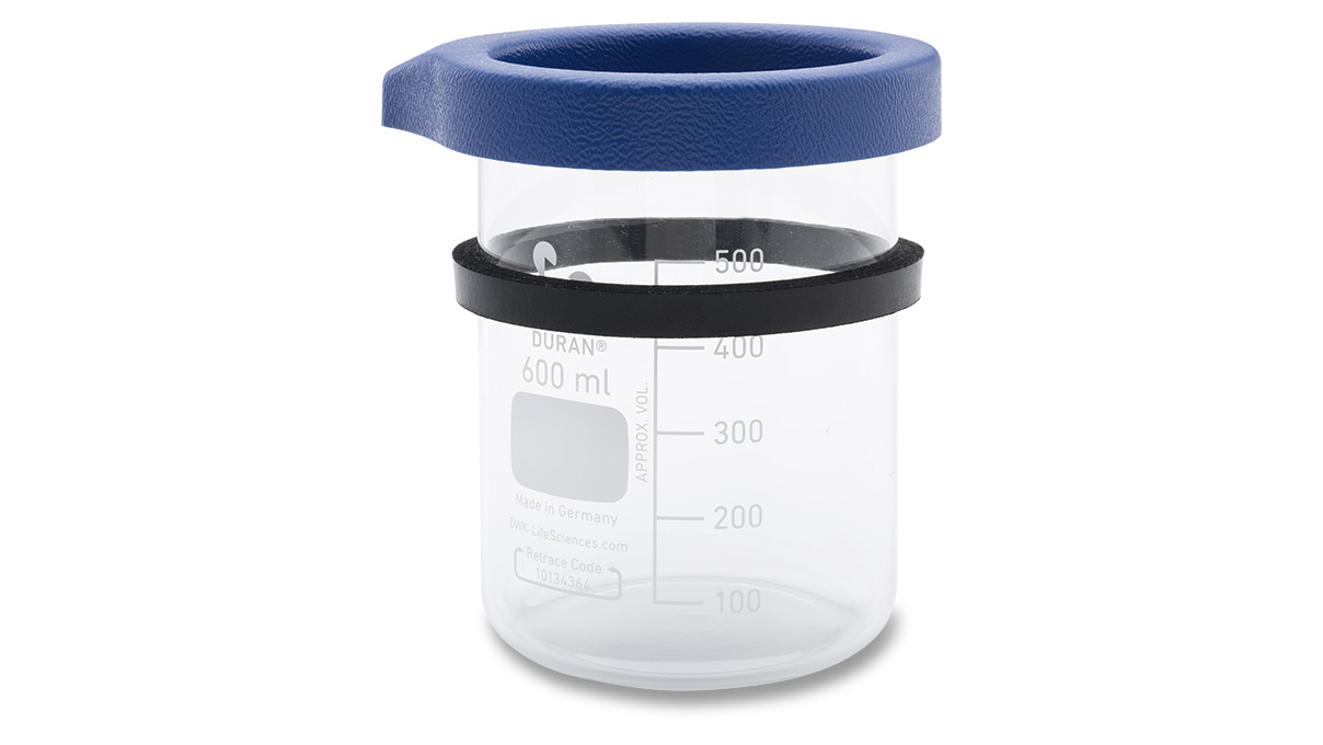 Elma reinigingspot met deksel en rubberen afdichtring, 600 ml