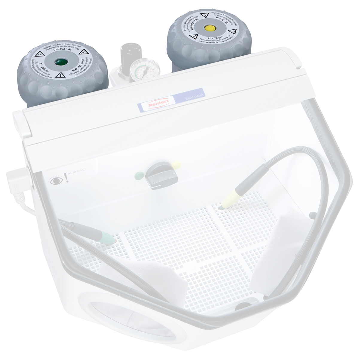 Renfert Retrofit tank 70 - 250 µm voor Basic Master en Basic Classic, met straalpijp 1,2 mm