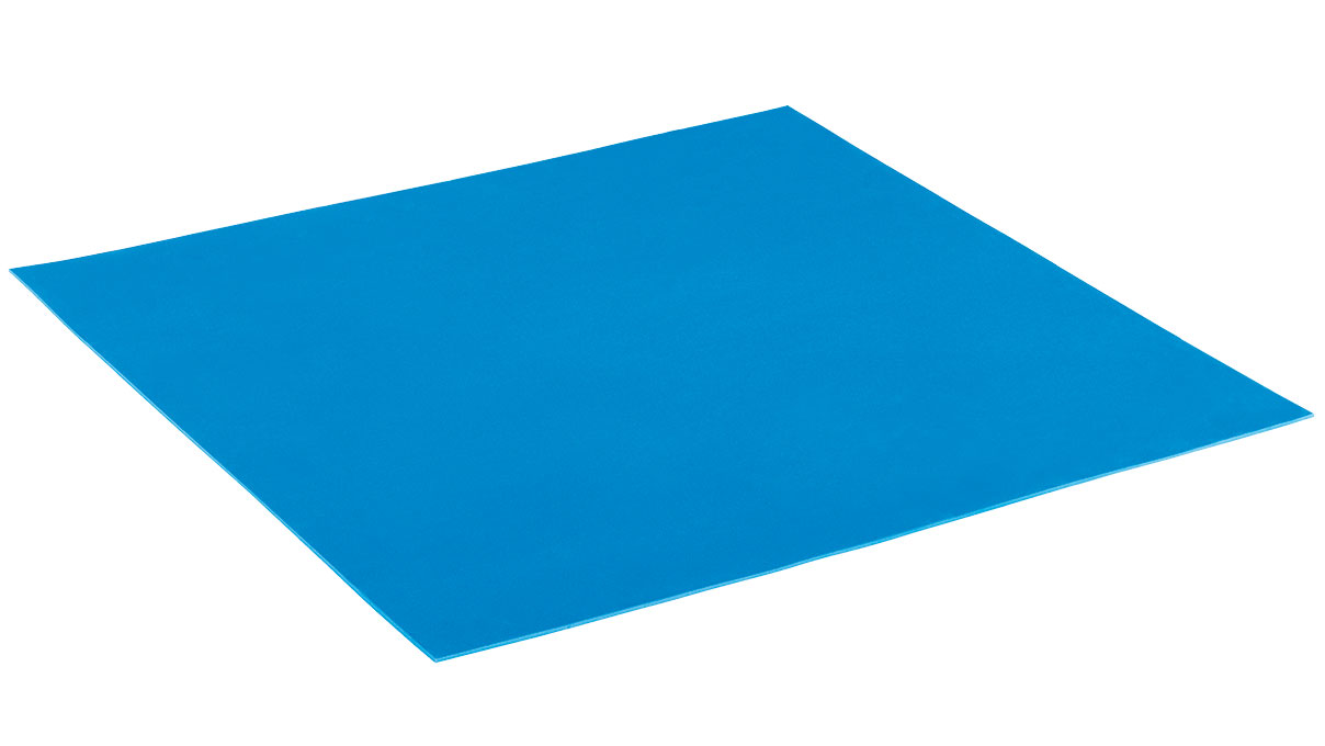 Lista onderlaag voor schuiminzet, 36 x 36 E,  dikte 3 mm, blauw