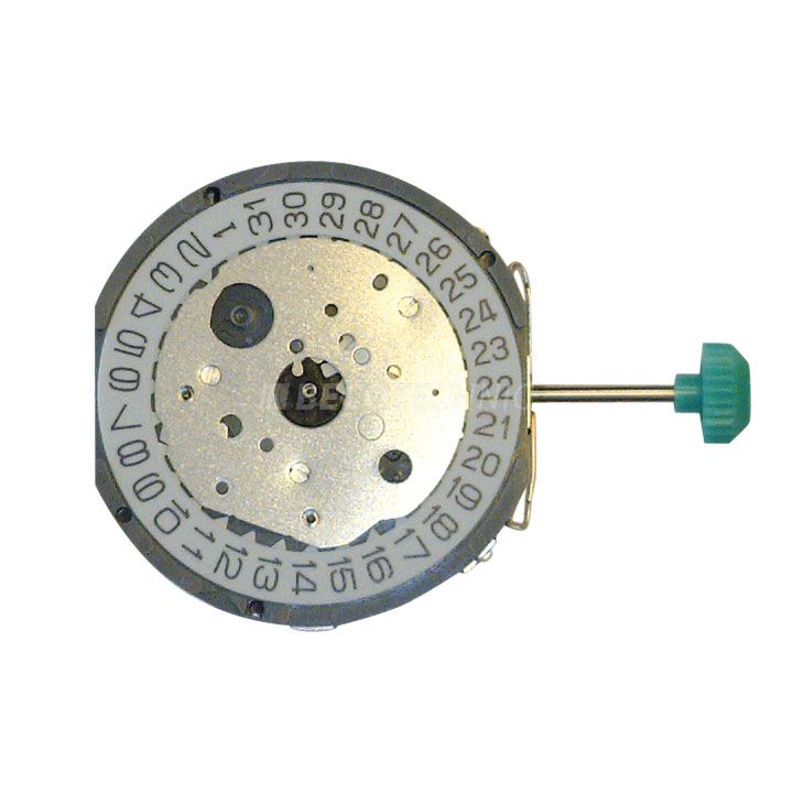 AU-Werk Miyota FS21 10 1/2''' DATE6 SC CHR 24H SS MIN Quarz (377 | SR626SW) - Parallel Push