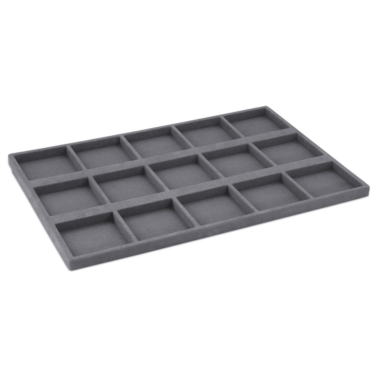 Inlay with 15 compartments, 80 x 80 mm, for tray N° 069002