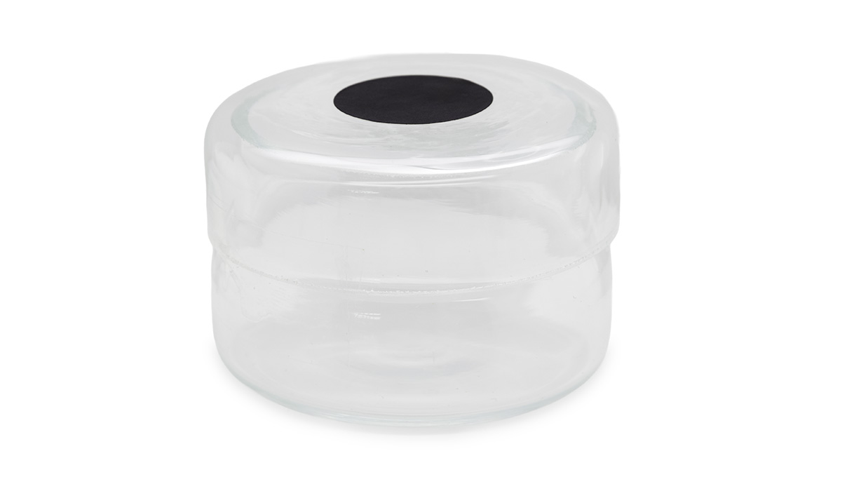 Récipient pour électrolytes, verre, avec couvercle à emboîtement, Ø 50 mm