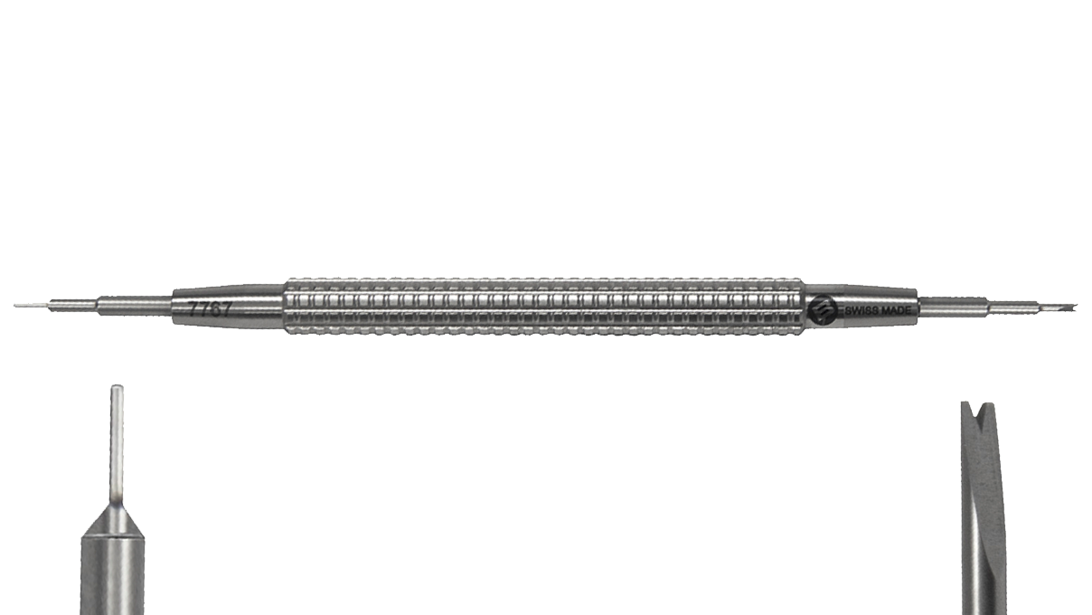 Bergeon 7767-S Werkzeug zum Setzen und Entfernen von Federstegen, 145 mm