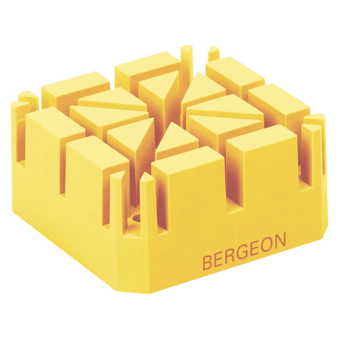 Bergeon 6744-P-S Bandhalteklotz aus weichem Kunststoff für normale Uhrenarmbänder, Spaltenbreite 2,2 - 4 mm