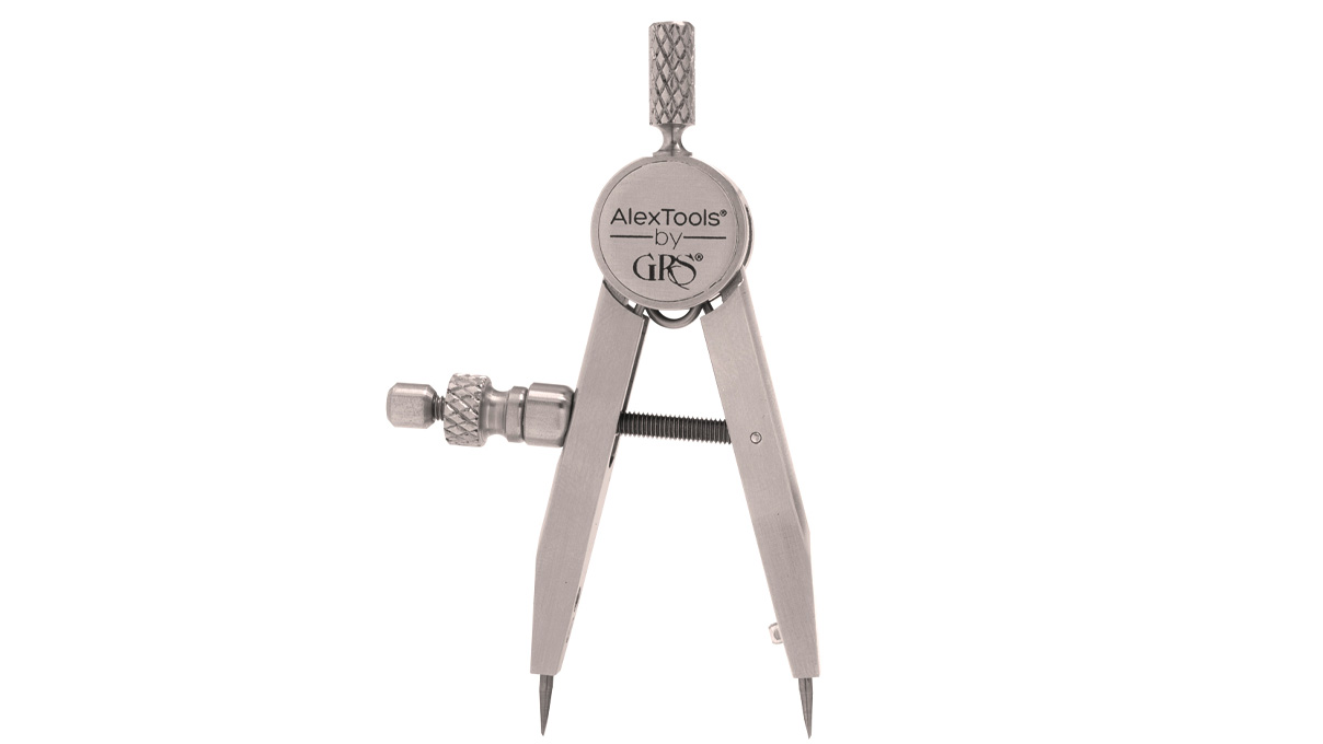 GRS Zirkel mit Hartmetallspitze, 80 mm