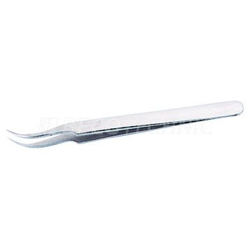 Tweezers Type 7, fine, curved points, antimagnetic, 120 mm