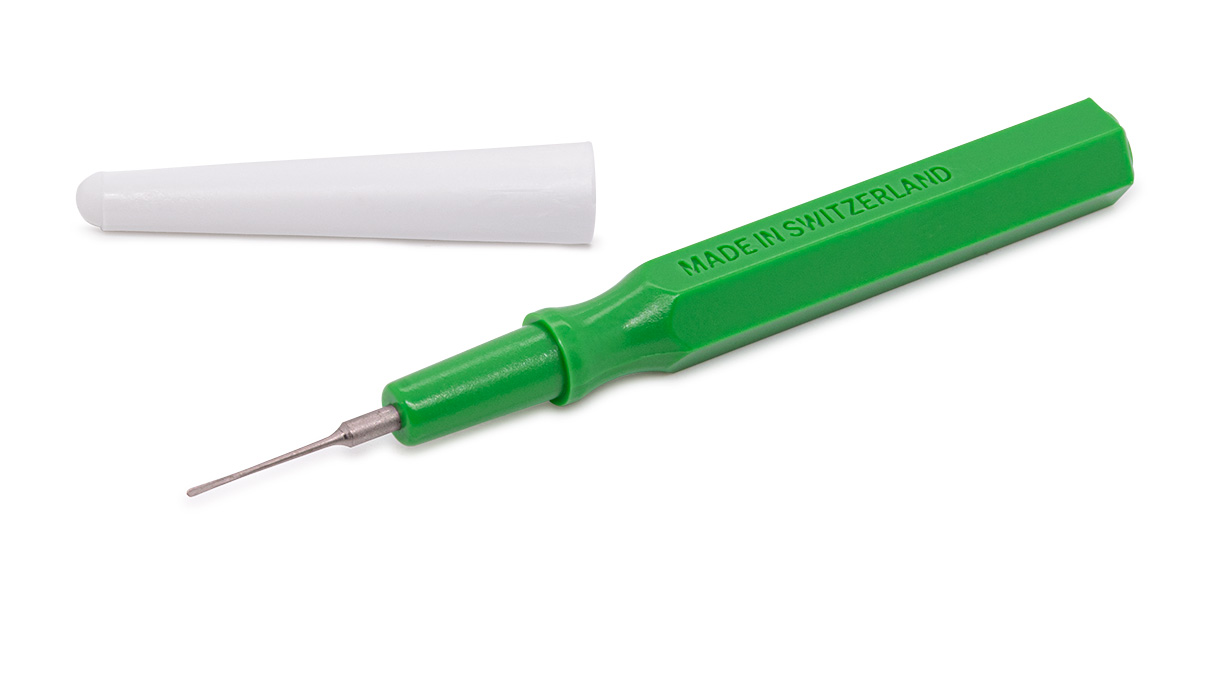 Oiler, green, flat, medium, 0,5 mm