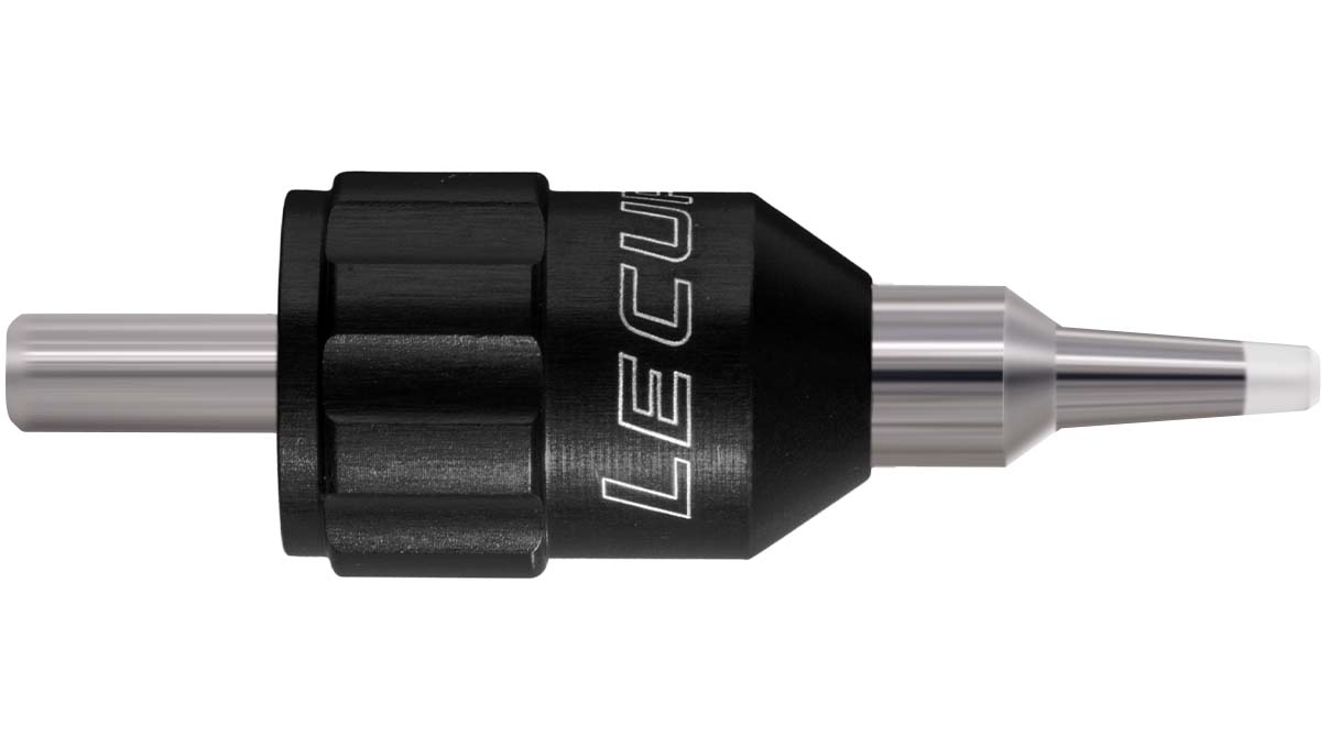 Lecureux Schraubendreherkopf Screw-On, Ø 1,2 mm, schwarz, mit Klingenhalter und Nylonschutz