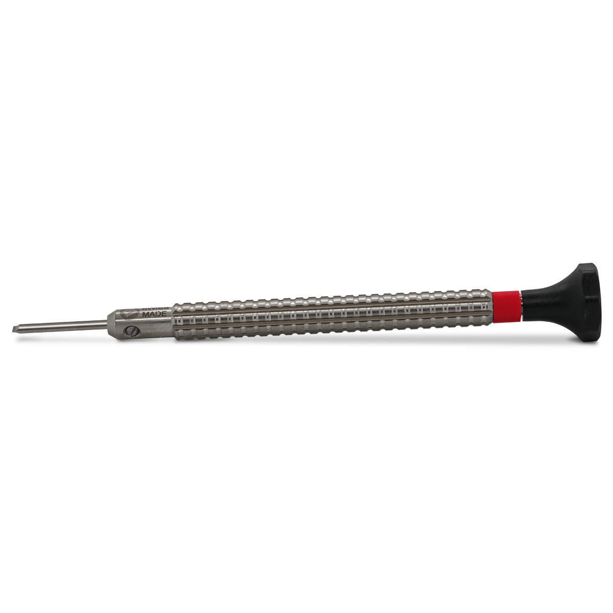 Bergeon 7965-MFP-120 screwdriver, blade 1,2 mm, parallel-flanks blades, red, for torque cylinders