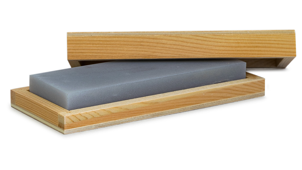 Arkansas Grinding stone, Square, 50 x 20 mm, 125 mm, With wooden box
