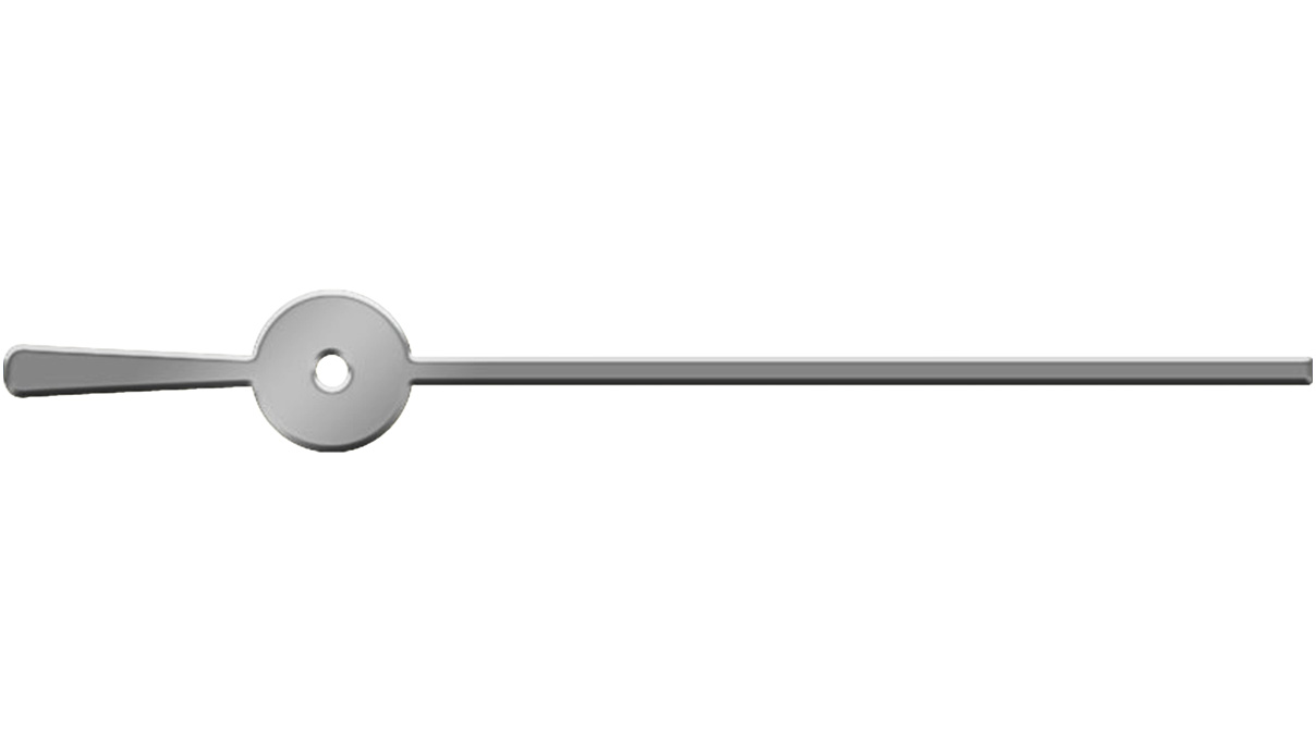 Central seconds hand (SC), Nickel colored, Ø 0,18 mm, 8 mm