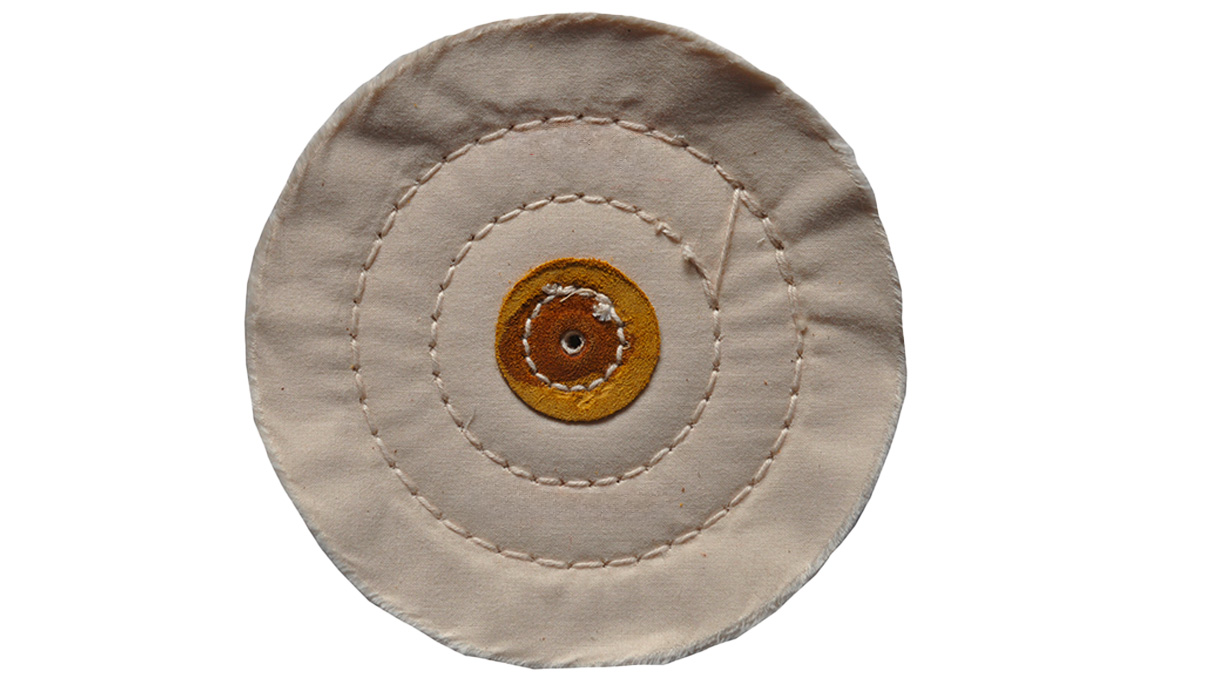 Schwabbelscheibe, Muslin, weiß, Ø 100 mm, Breite 15 mm