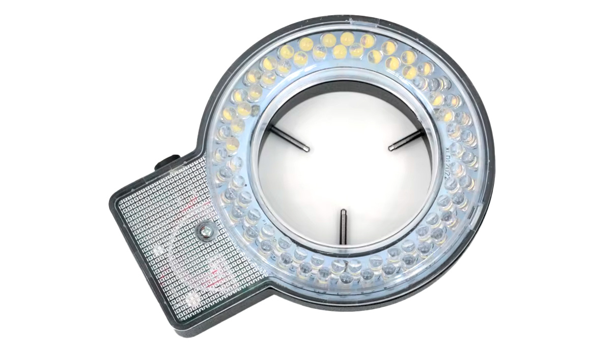 High-performance LED ring light with 22000 LUX, adjustable intensity