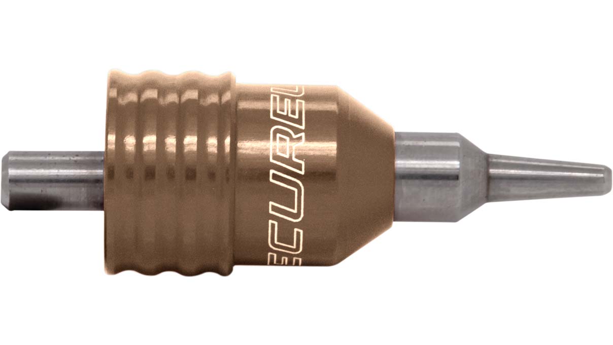Lecureux Schraubendreherkopf Clip-On, Ø 2,5 mm, braun, mit Klingenhalter