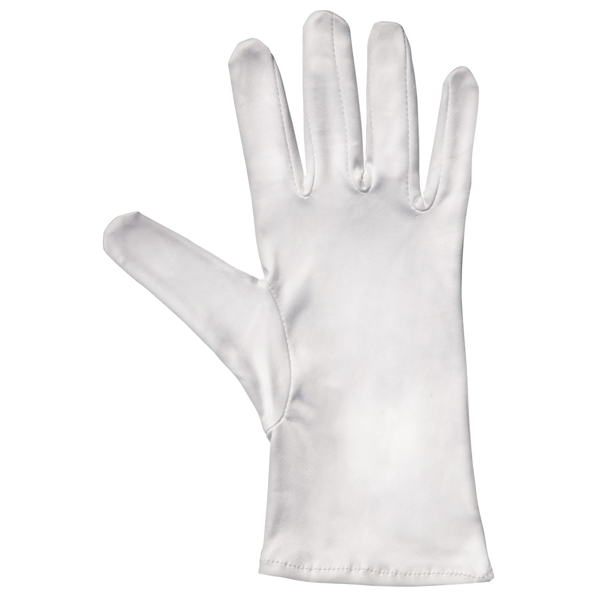 Mikrofaser Handschuh-Paar Haute Couture, weiß, Größe L