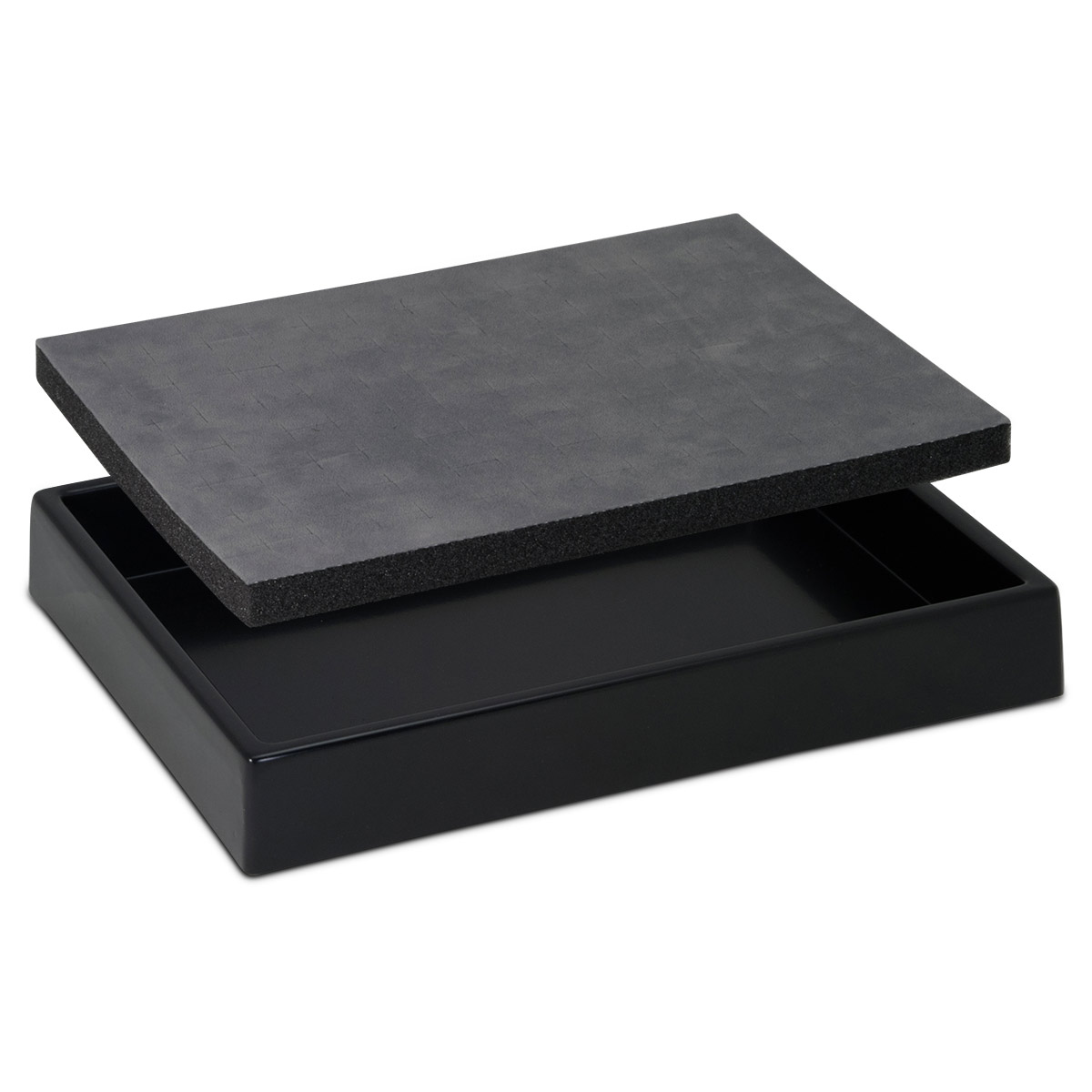 Kleines Tablett, Kunststoff, schwarz, 293 x 220 x 40 mm