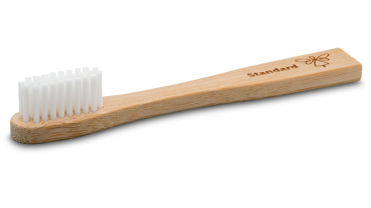 Heli cleaning brush standard, length 100 mm, with bamboo handle