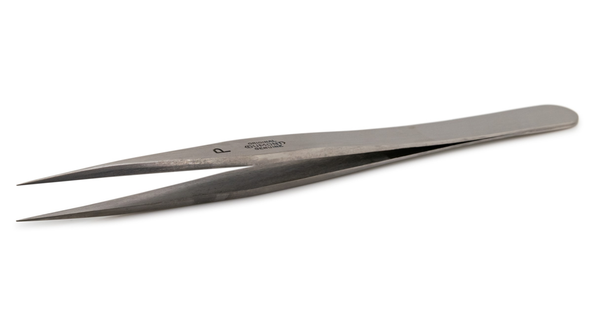Dumont tweezers, Shape P, Inox 02, 120 mm