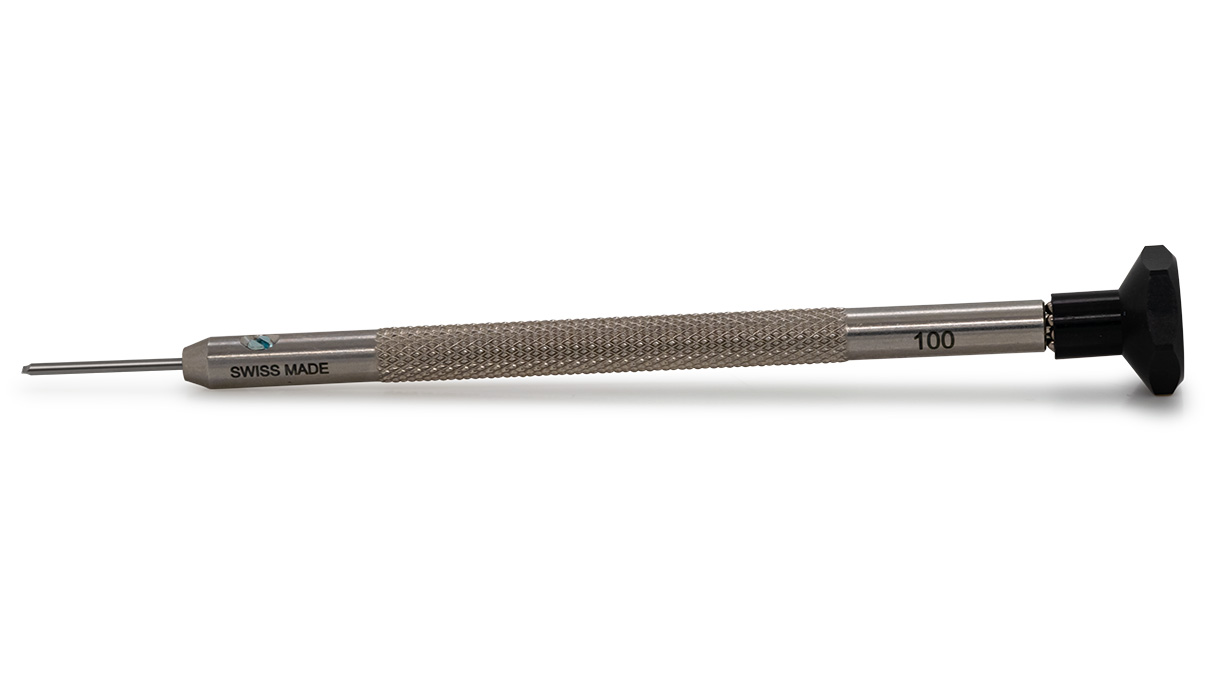 Ergo Screwdriver, Slot (T), 1 mm, Black, Stainless steel
