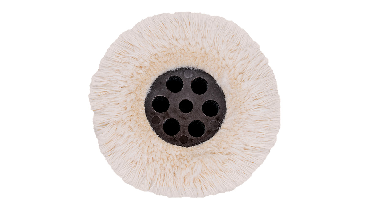 Polierrad, Baumwolle, Ø 70 mm, Dicke 20 mm, Kunststoffkern