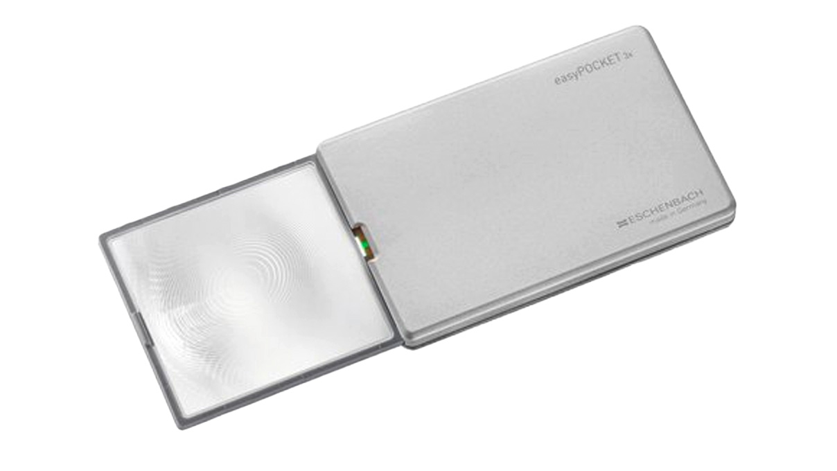 Eschenbach 152111 easyPocket, Taschenleuchtlupe, Vergrößerung 3x