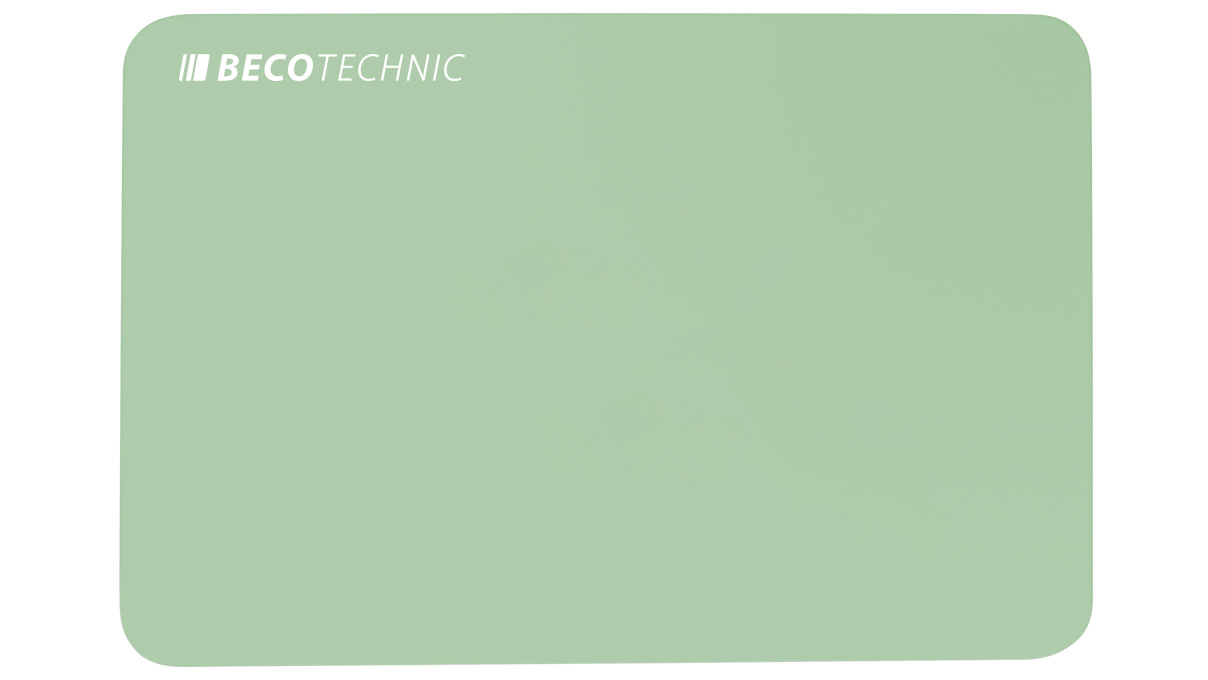 Antistatische Arbeitsunterlage, weich, rechteckig mit abgerundeten Ecken, 230 x 160 mm, grün
