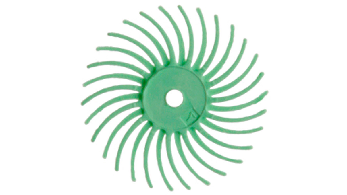 Habras Scheibenbürste, grün, 1 µm, Ø 19 mm, 4 Stück