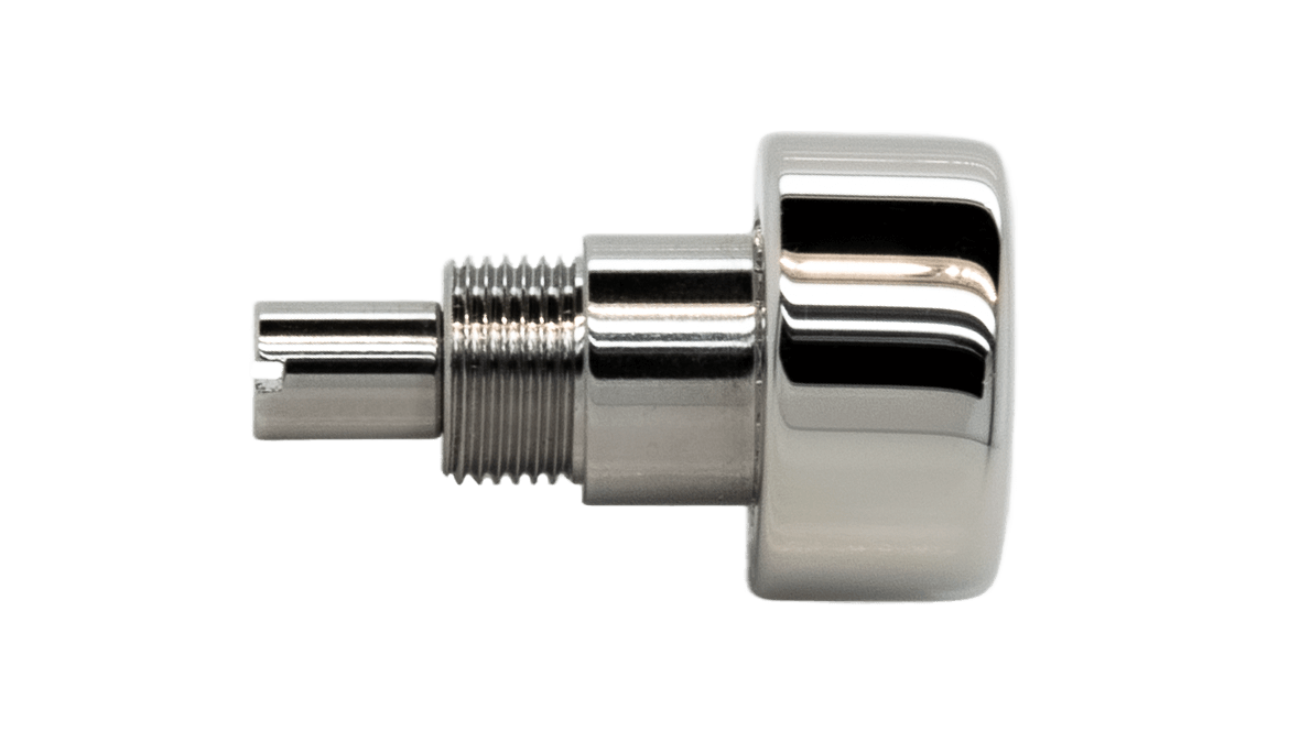 Drücker für Chronographen zum Schrauben, Kopf Ø 5,0 mm, Gewinde Ø 2,75 mm, Edelstahl