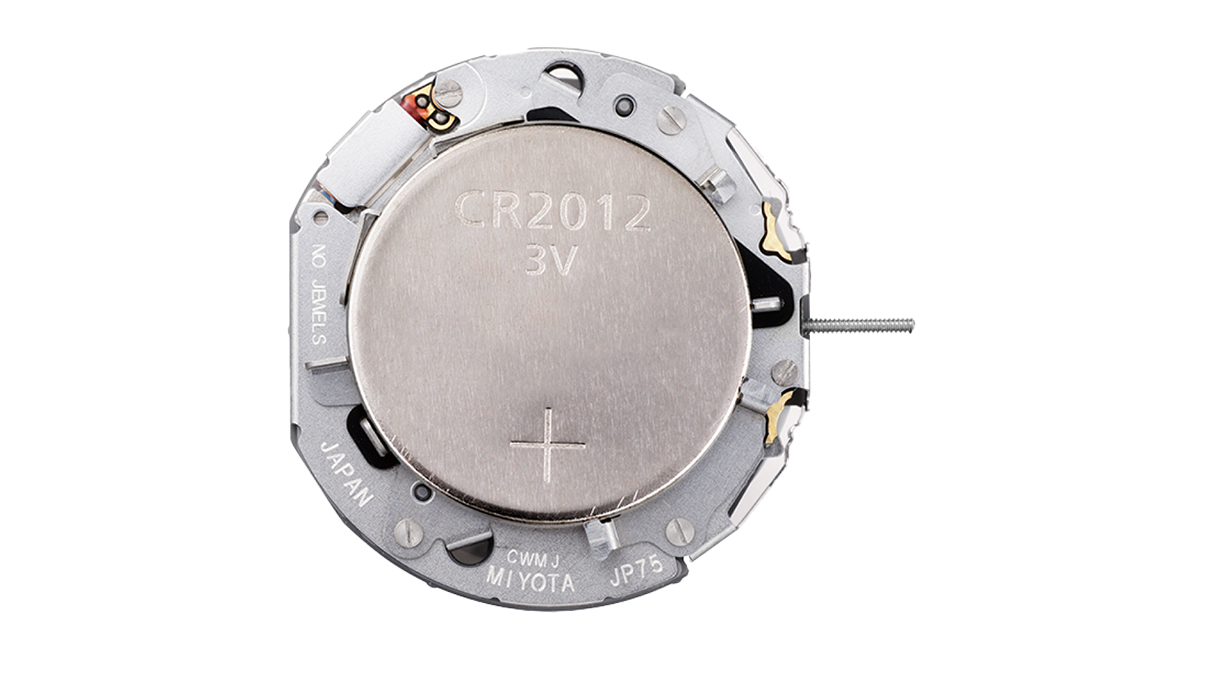 AU-Werk Miyota JP75 12 1/2''' DATE4.5 SC, DUAL TIME, WEEK, HOUR Quartz (CR2012)