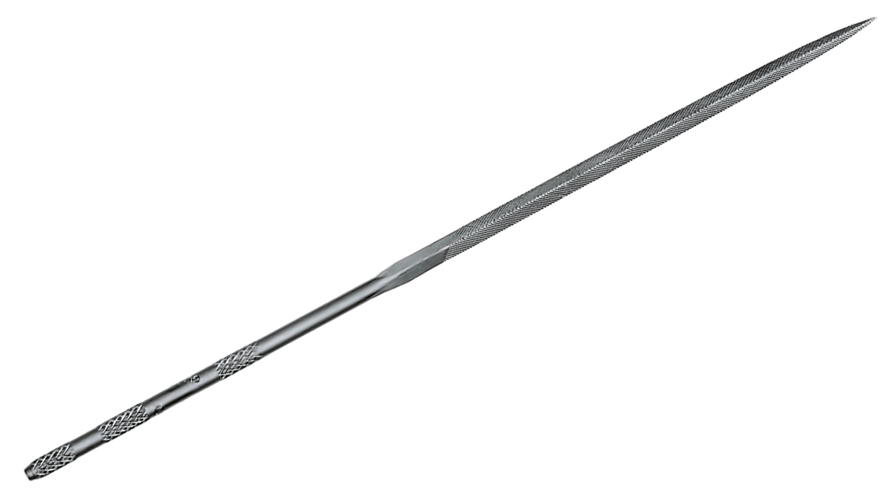 Vallorbe Nadelfeile, dreikant, 140 mm, Hieb 1