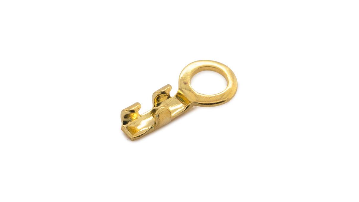 Endkappen für Perlseide und Draht, 925/- Silber, vergoldet, Innen-Ø 0,5 mm, 100 Stück