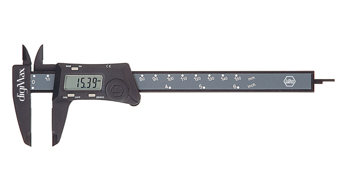 Schuifmaat digiMax, meetbereik 150 mm, digitaal display 0,1 mm