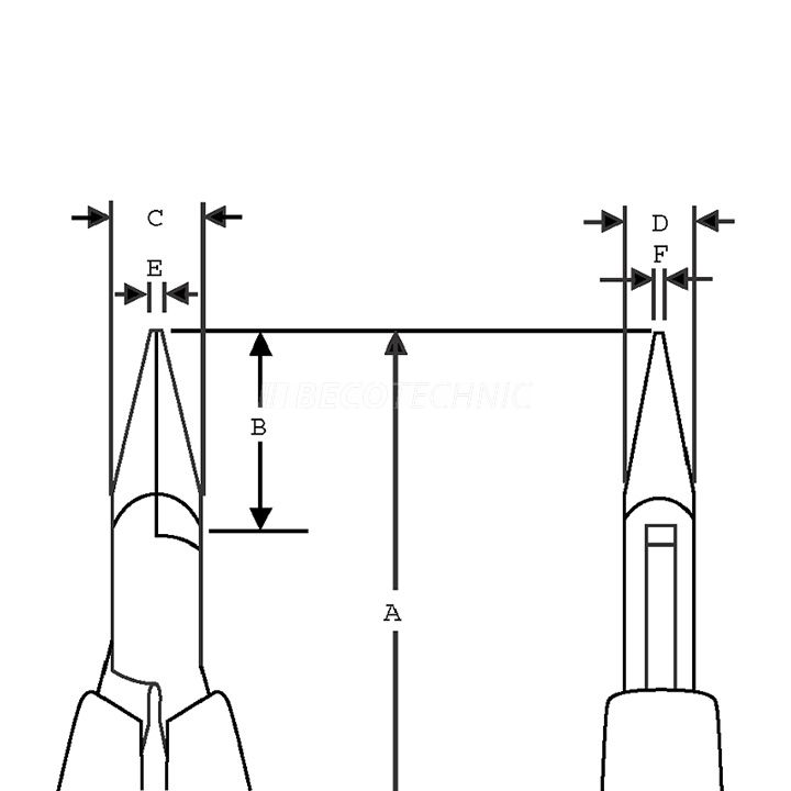 Lindstrom RX-Elektronik-Flachrundzange, 147 mm, N°RX7893