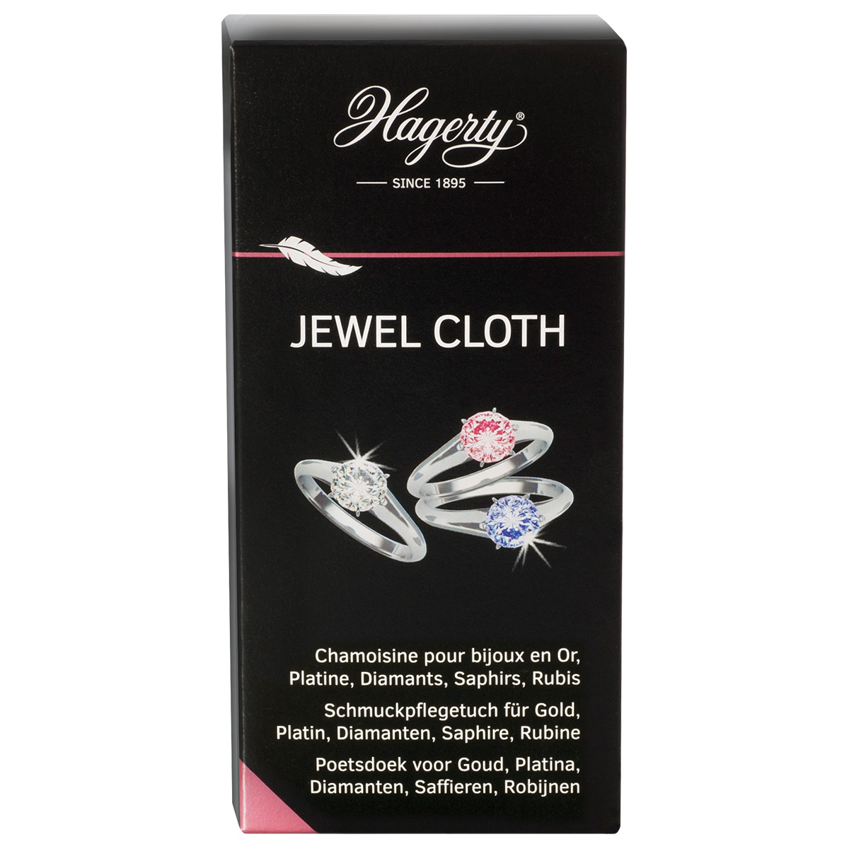 Hagerty Jewel Cloth, care cloth for gemstones, 36 x 30 cm