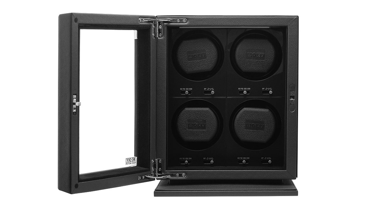 BLDC-B04 watch winder for 4 watches, black