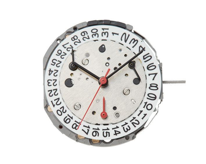 AU-Werk Miyota JS05 12 1/2''' DATE4.5 SC STOPWATCH 3EYES 24H SEC 30MIN Quarz (364 | SR621SW)