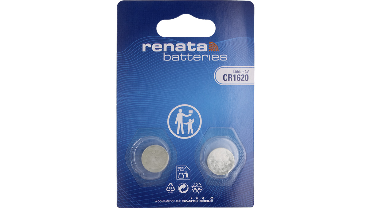 Renata CR 1620 lithium, 2 stuks